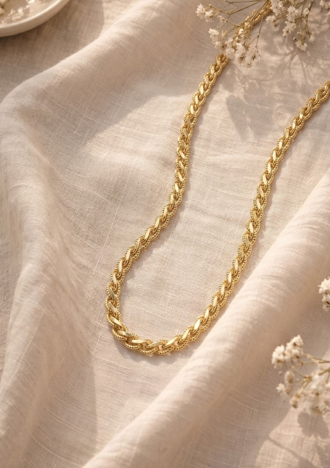 Gold Klasik Zincir Kadın Kolye – Şık Minimal Altın Renk Kolye - Görsel 4