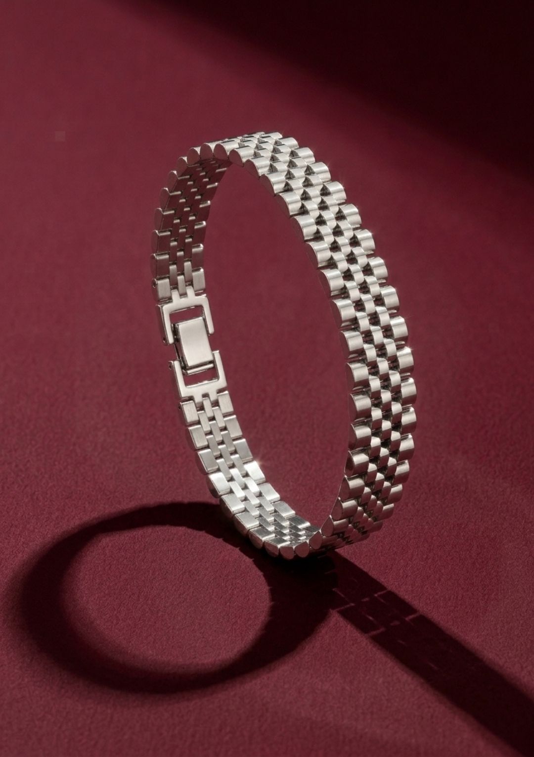Silver Örgü Zincir Çelik Kolye – Minimal Şık Kadın Kolye - Görsel 2