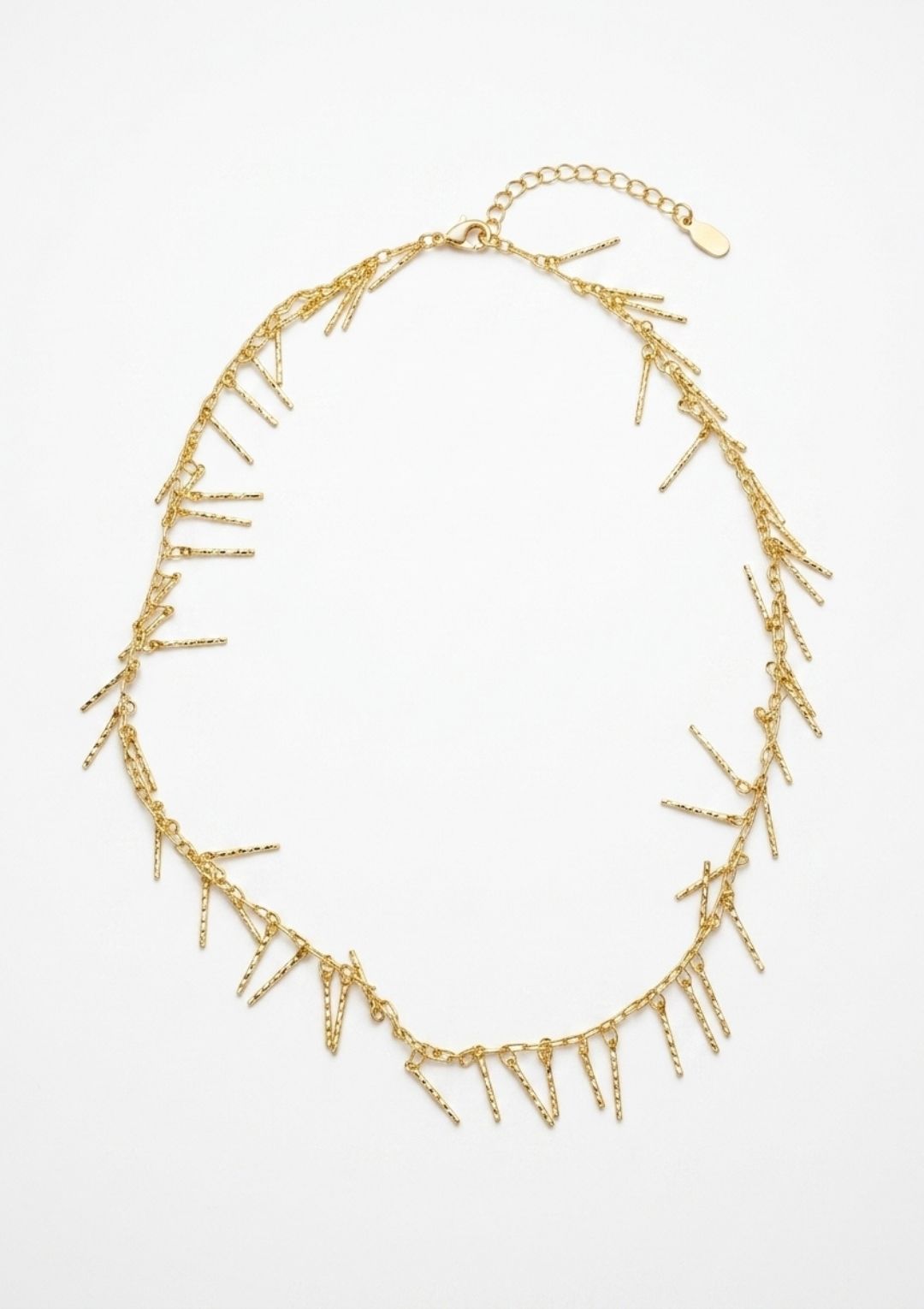 ZERA STEEL JEWELRY Saçaklı Gold Kolye - Görsel 3